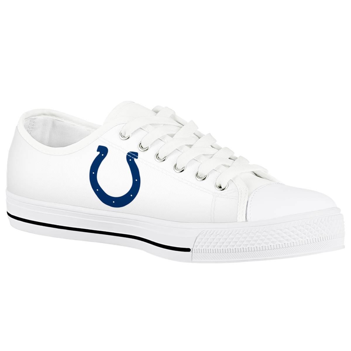 Women's Indianapolis Colts Low Top Canvas Sneakers 001